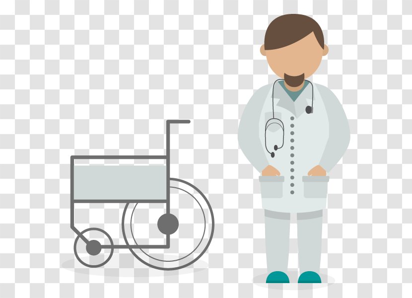 Physician Cartoon Medicine Nurse - Medical Error - Vector Doctor With A Wheelchair Transparent PNG