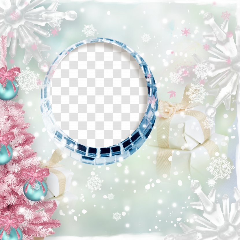 Christmas Snowflake Santa Claus - Dream - Creative Frame Transparent PNG