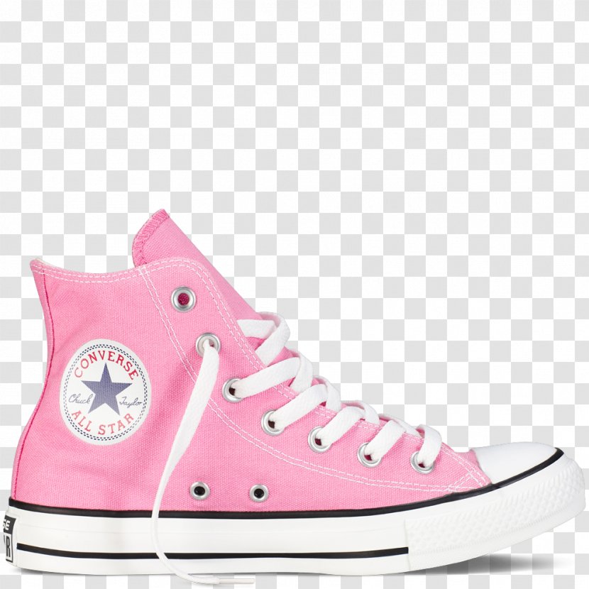 Converse Chuck Taylor All-Stars High-top Sneakers Shoe - Pink Transparent PNG