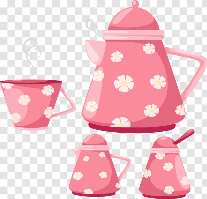 Teapot Kitchen Utensil - Teacup - Lovely Transparent PNG