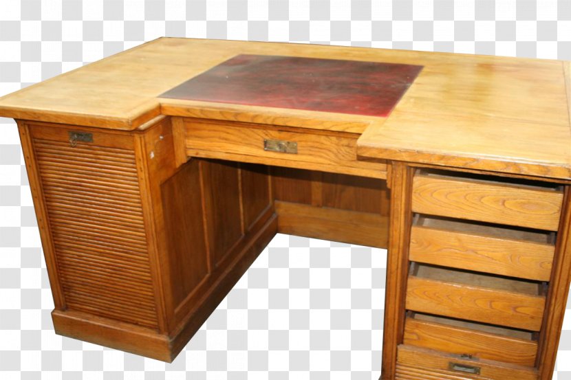 Desk Table Drawer Furniture Office - Hardwood Transparent PNG