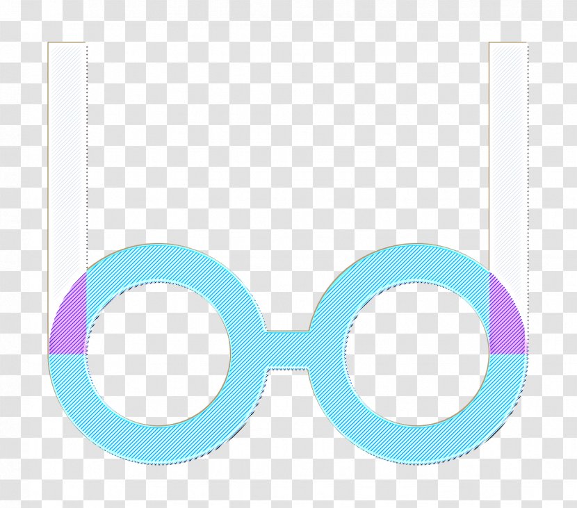 Eyeglasses Icon Glasses Spectacles - Electric Blue - Azure Transparent PNG