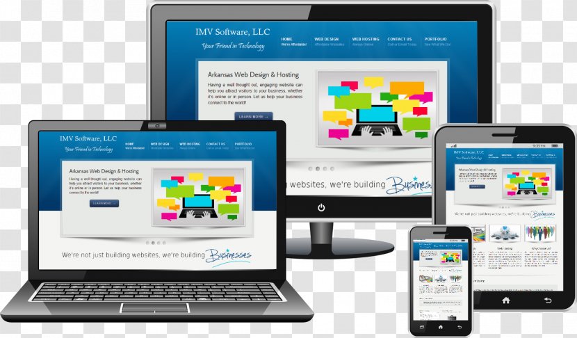 Responsive Web Design Development Mobile Website - Watercolor - Clipart Transparent PNG
