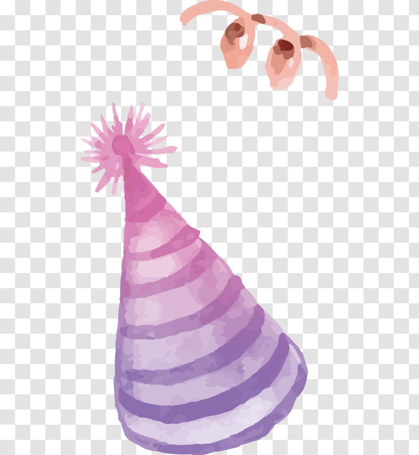 Party Hat Birthday - Purple - Drawing Hats Transparent PNG