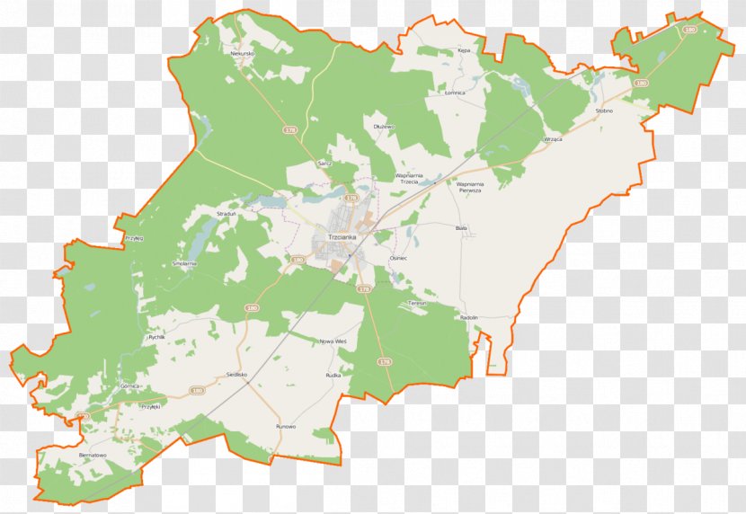 Runowo, Czarnków-Trzcianka County Radolin, Greater Poland Voivodeship Łomnica, Niekursko - Map Transparent PNG