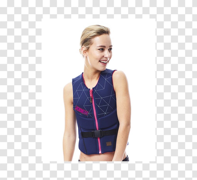 Waistcoat Gilets Blue Sleeve Jacket - Watercolor Transparent PNG