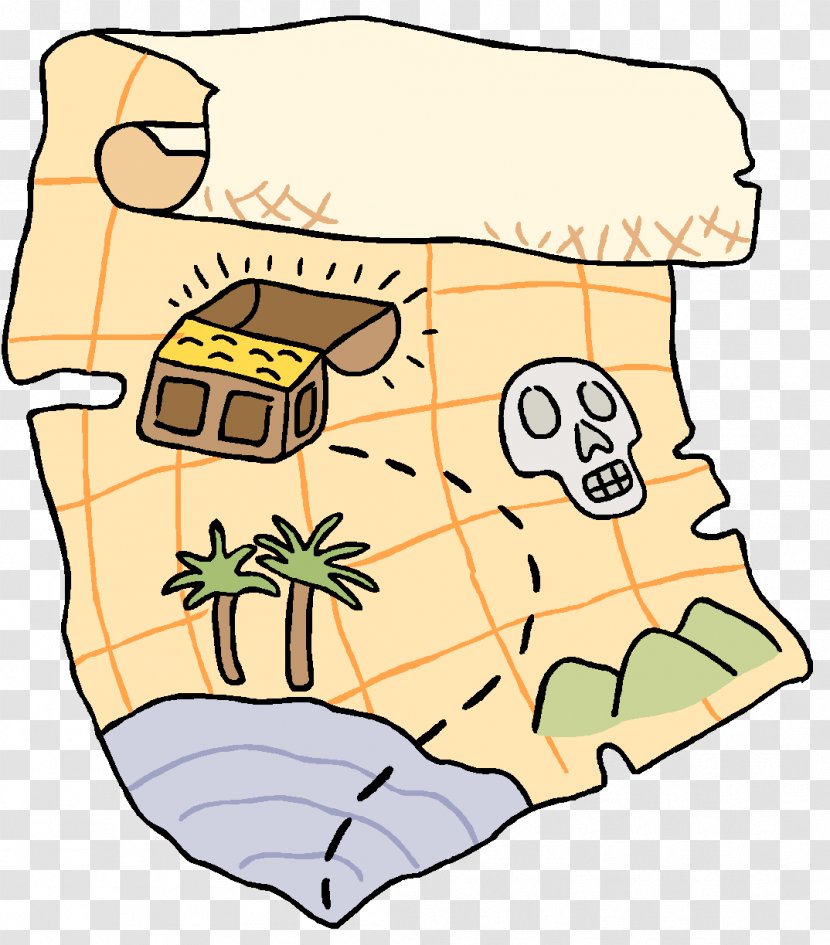 Treasure Map Buried Clip Art - Piracy Transparent PNG