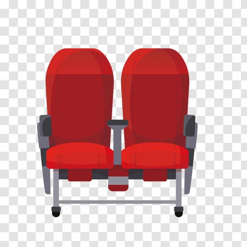 Airport Terminal Computer File - Red - Vector Seats Transparent PNG