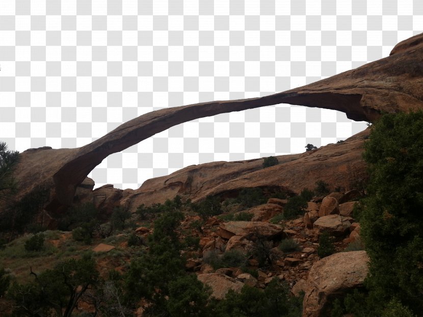 Landscape Arch Delicate Balanced Rock Canyonlands National Park Zion - USA Scenic Arches Transparent PNG