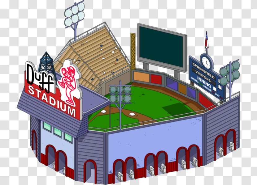 The Simpsons: Tapped Out Stadium Duffman Duff Beer - Simpsons Transparent PNG