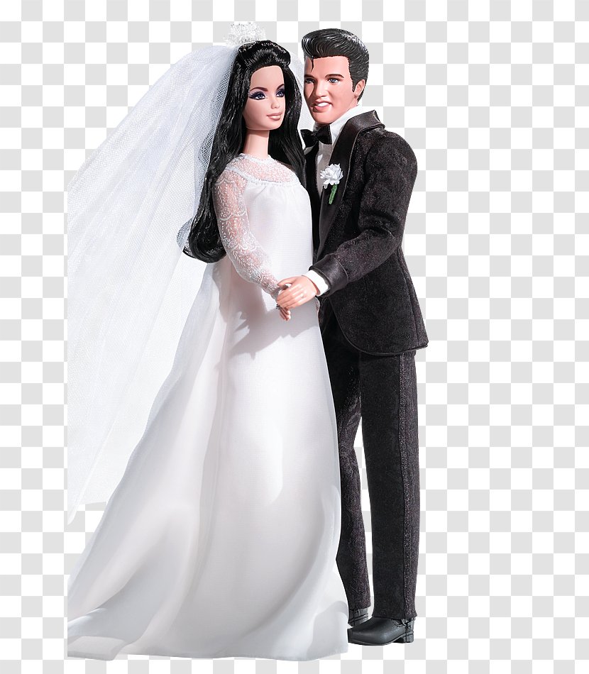 Elvis And Priscilla Barbie Doll Giftset Celebrity Mattel Transparent PNG