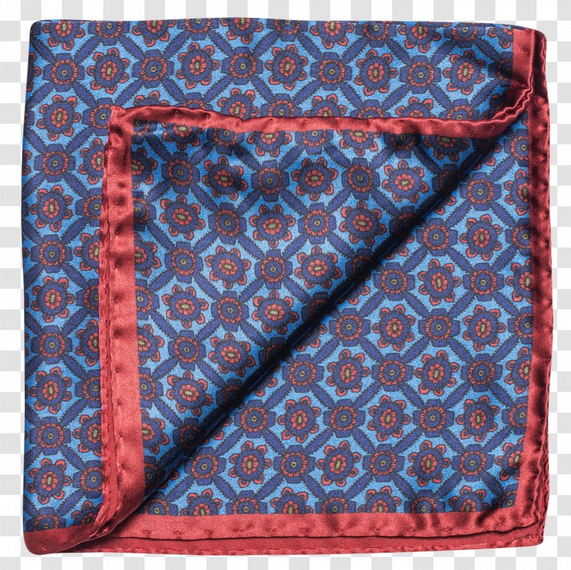 Paisley Place Mats Rectangle Handkerchief - Electric Blue Transparent PNG