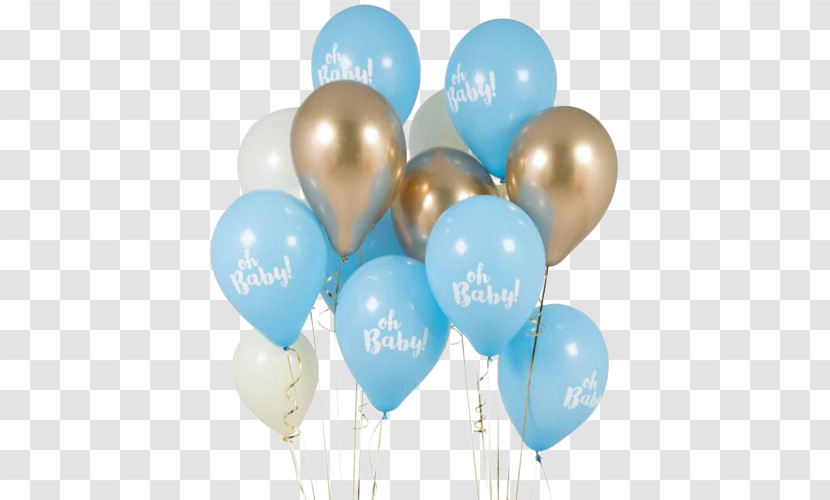 Balloon Blue Birthday Toy Balloon Globos Baby Shower Transparent PNG
