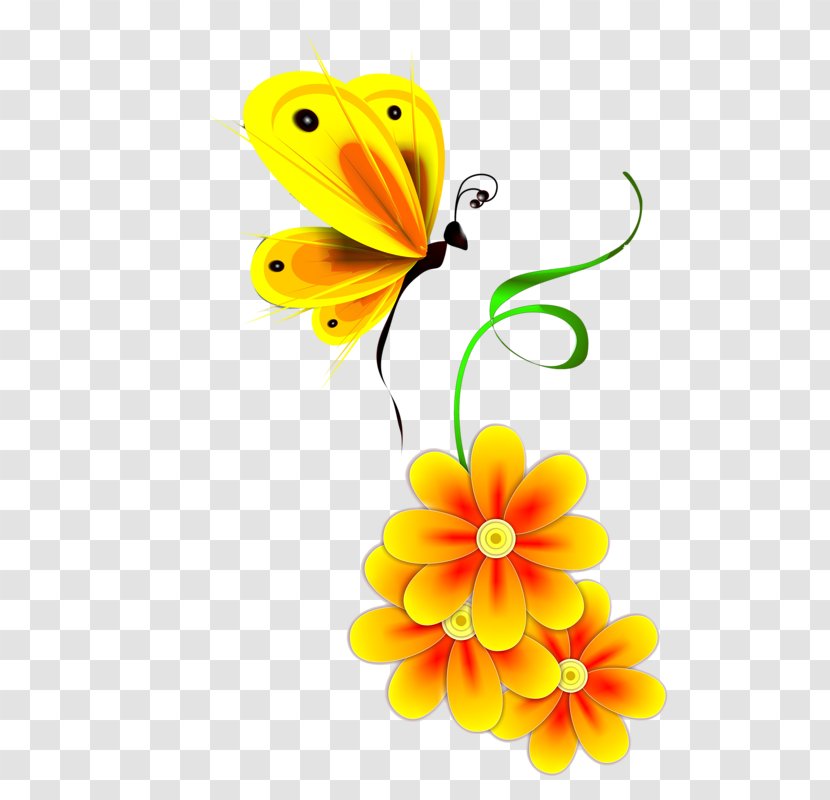 Monarch Butterfly Yellow - Data Transparent PNG
