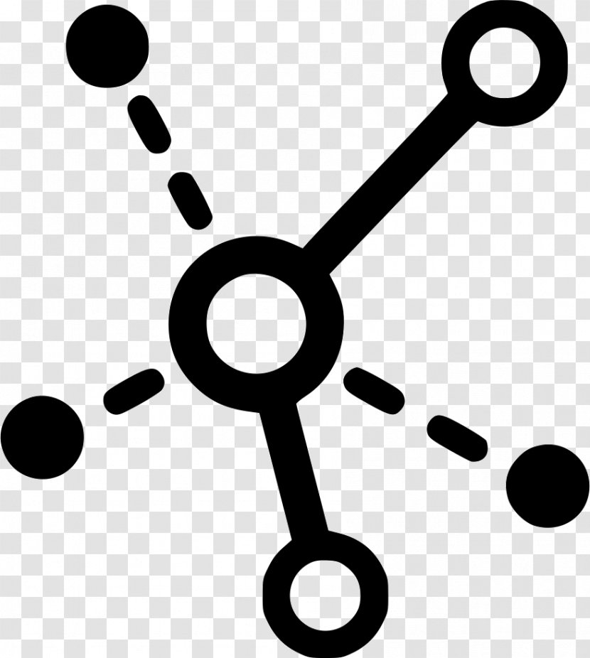 Computer Network - Point - Black And White Transparent PNG