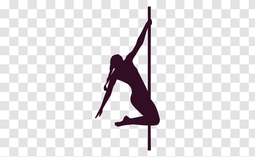 Silhouette Pole Dance Drawing - Vexel Transparent PNG