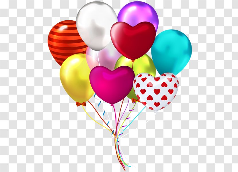 Birthday Cake Wish Balloon Clip Art - Heart Transparent PNG