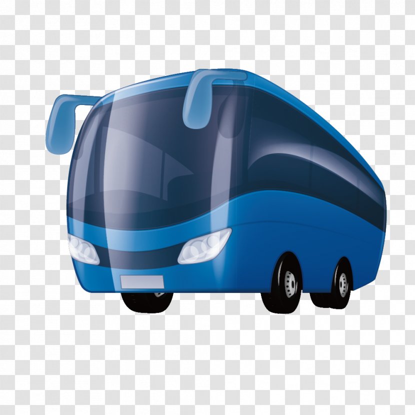 Bus Car Icon - Brand - Vector Blue Transparent PNG