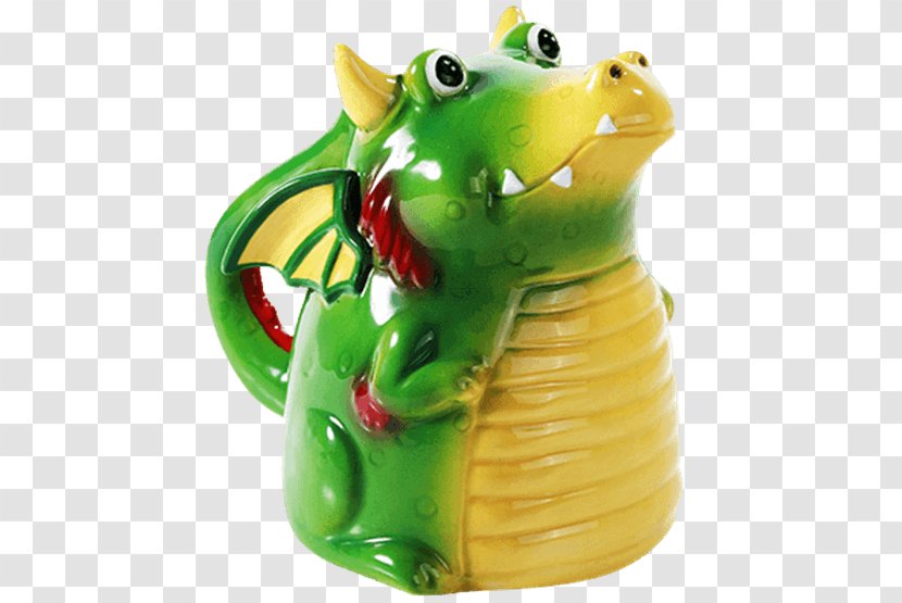 Frog Tea Mug Ceramic Figurine - Amphibian - Green Transparent PNG