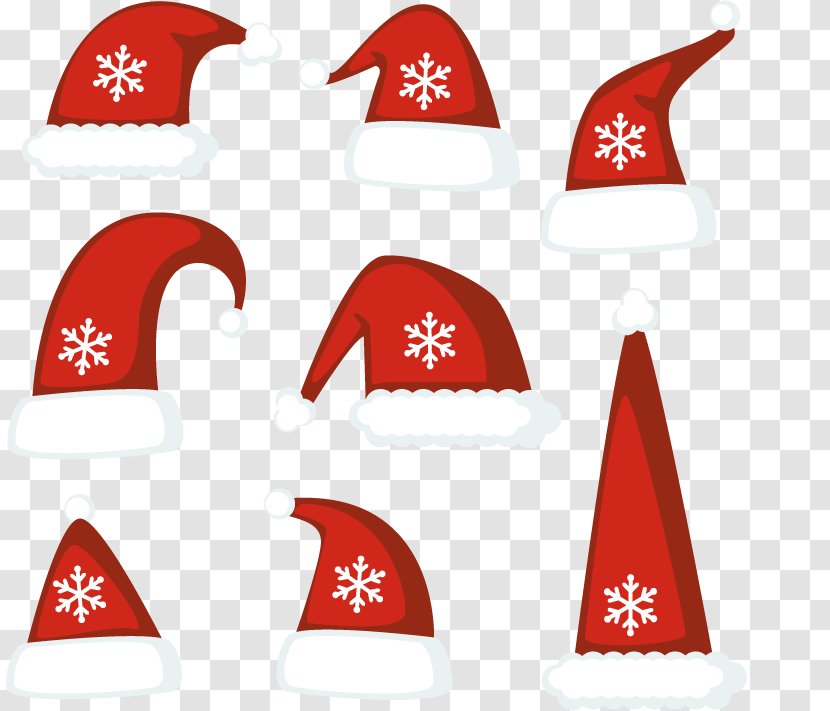 Hat Christmas Euclidean Vector Clip Art - Red - Hats Transparent PNG