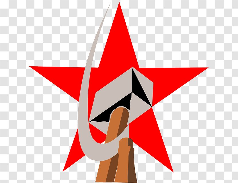 Soviet Union Russian Revolution Hammer And Sickle - Red Star - Communism Transparent PNG