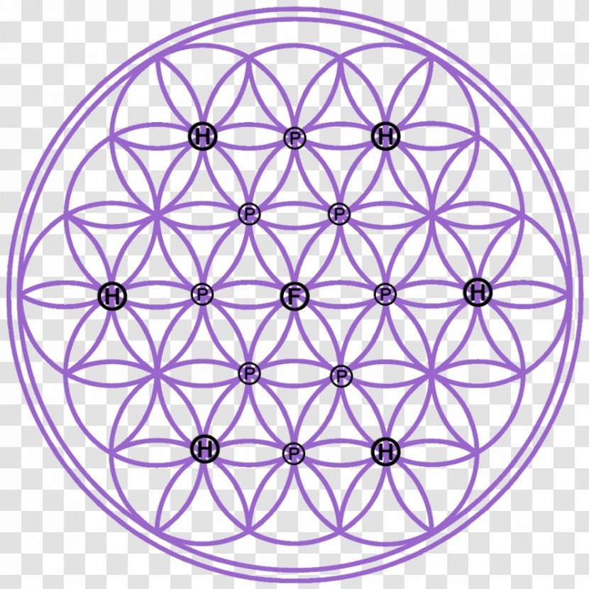 Overlapping Circles Grid Sacred Geometry Vielecke Und Vielflache: Theorie Geschichte Crystal - Area - Grids Transparent PNG