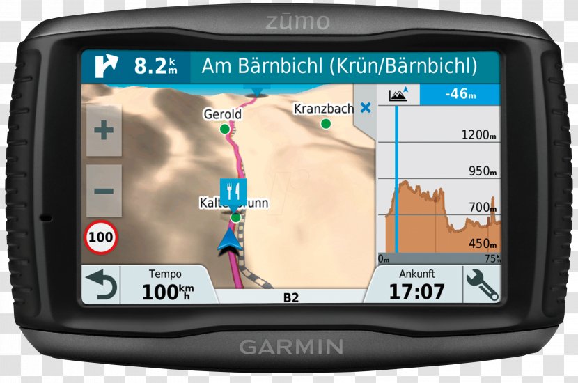 Garmin Zūmo 595 Automotive Navigation System Zumo 595LM - Car - Motorcycle GPS Navigator5 In Colour800 X 480 PixelsWidescreen 395Motorcycle Transparent PNG