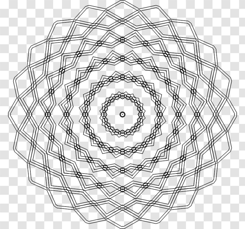 Geometry Op Art - Circular Design Transparent PNG