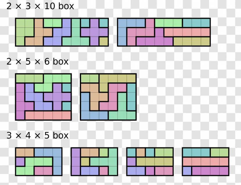 Pentomino Mathematics Cube Puzzle Reflection - Tessellation Transparent PNG