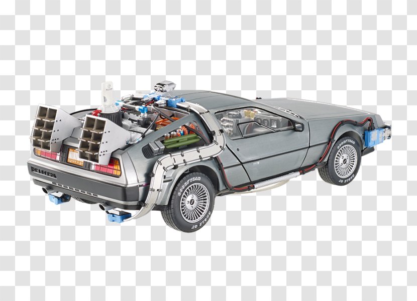 DeLorean DMC-12 Car Marty McFly Time Machine - Future Transparent PNG