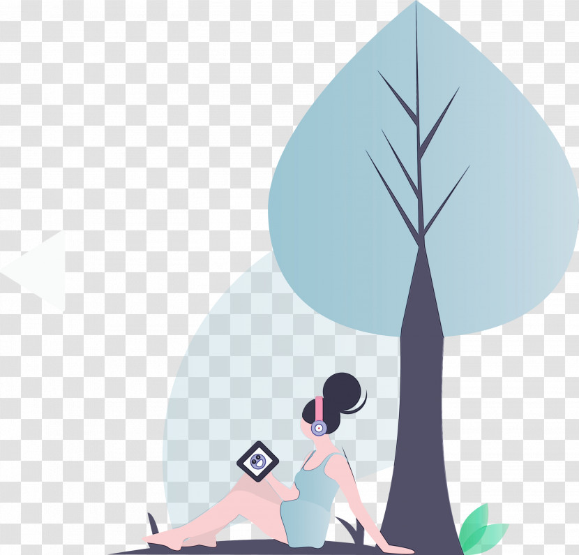 Cartoon Physical Fitness Tree Yoga Plant Transparent PNG