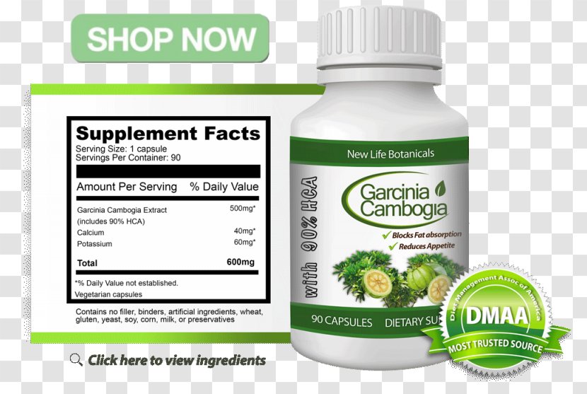 Dietary Supplement Garcinia Cambogia Hydroxycitric Acid Extract Health Transparent PNG