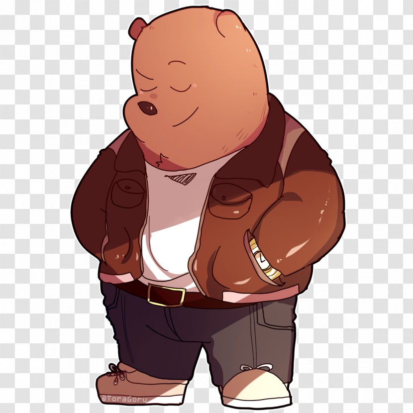 Human Behavior Thumb Cartoon Illustration - Grizzly We Bare Bears Transparent PNG