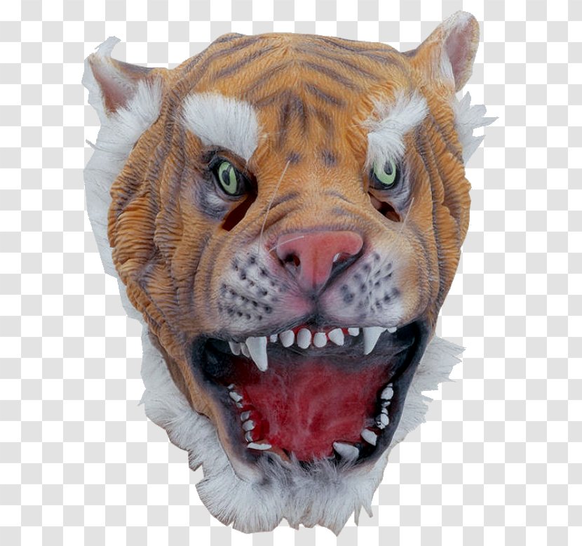 Tiger Mask Costume Party Headgear - Wildlife Transparent PNG