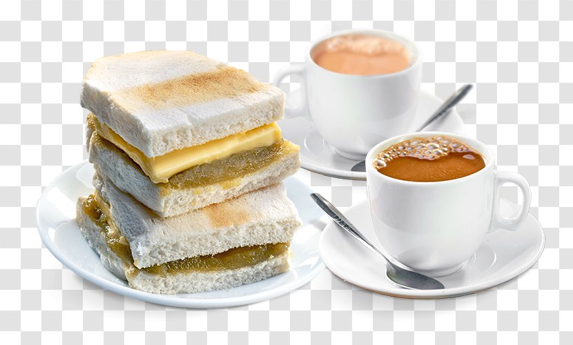 Breakfast Sandwich Kaya Toast Tea - Dessert - Malaysian Malaysia Food Roti Canai Transparent PNG