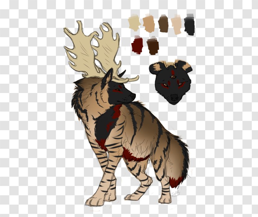 Striped Hyena Canidae Spotted Emma Nightingale - Deer Transparent PNG