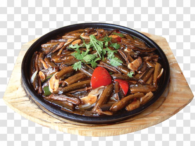 Chinese Cuisine Eel Shark Fin Soup Dish Cooking - Seafood - Iron Sheet Pepper Sauce Transparent PNG