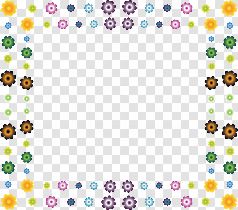 Flower Rectangular Frame Floral Rectangular Frame Rectangular Frame Transparent PNG