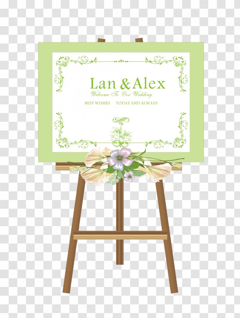 Easel - Oil Painting - Wedding Signs Transparent PNG