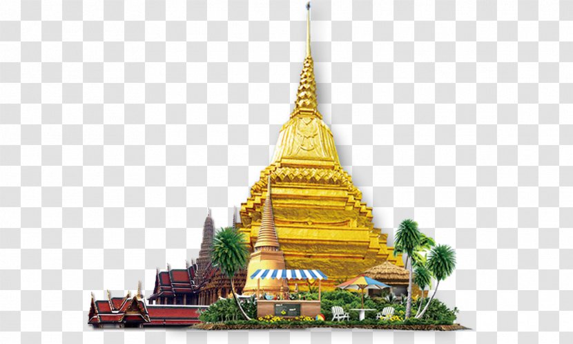 Phuket Province Temple Wat Icon - Landmark - Thai Element Transparent PNG