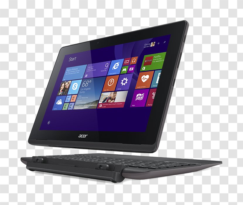 Laptop Acer Iconia Aspire Intel Atom 2-in-1 PC - Touchscreen Transparent PNG