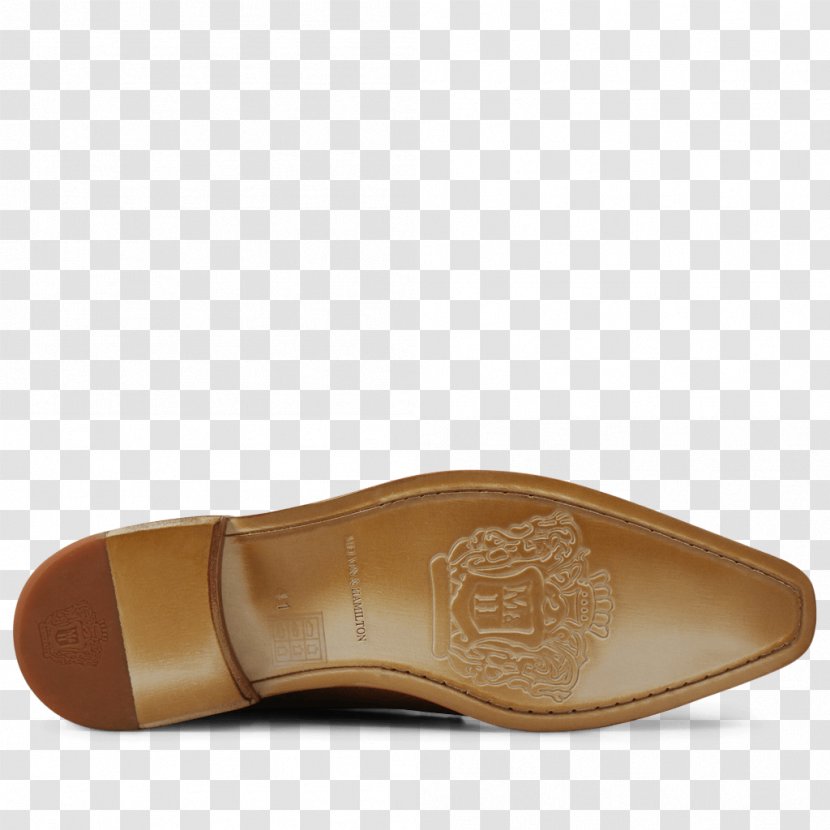 Slide Leather Sandal Shoe - Beige Transparent PNG