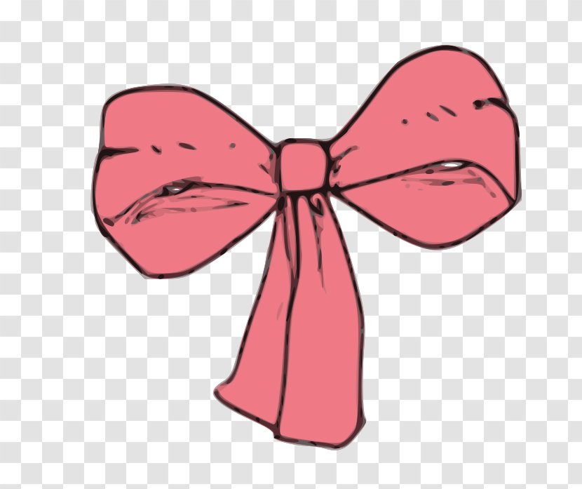 Pink Ribbon Clip Art - Cartoon - Free Bow Clipart Transparent PNG