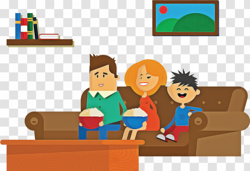 Cartoon Room Sharing Classroom Learning Transparent PNG