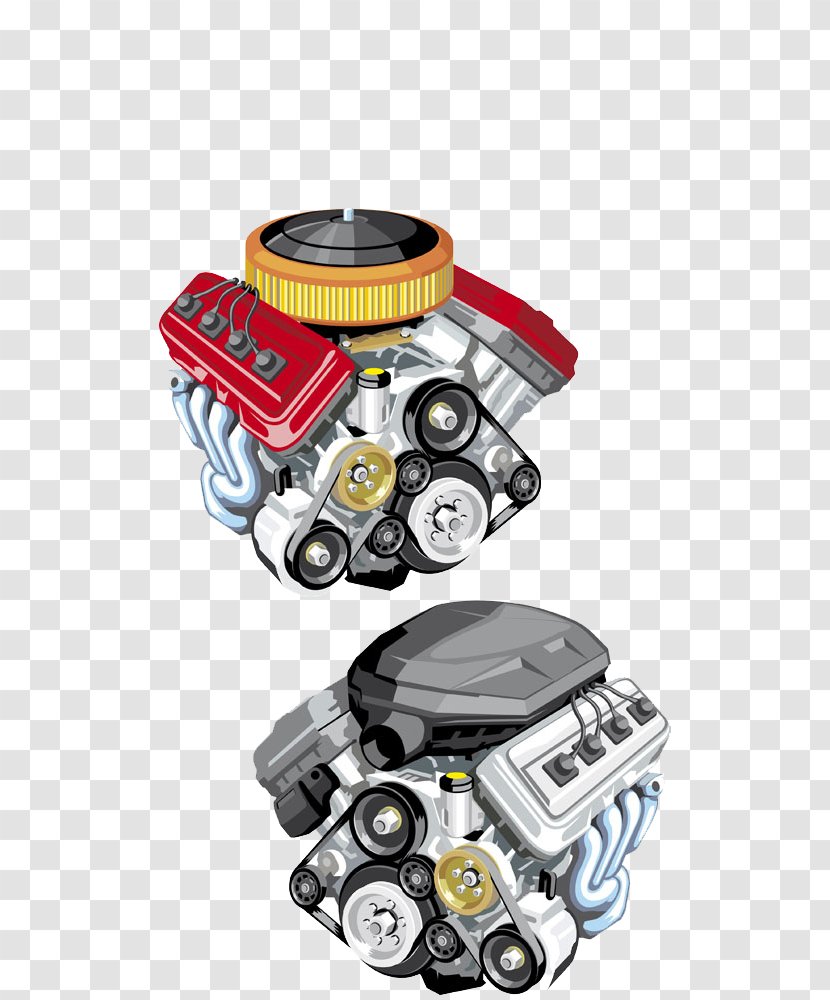 Car Exhaust System Mechanics Automobile Repair Shop Shutterstock - Automotive Design - Hand-painted Cartoon Engine Transparent PNG