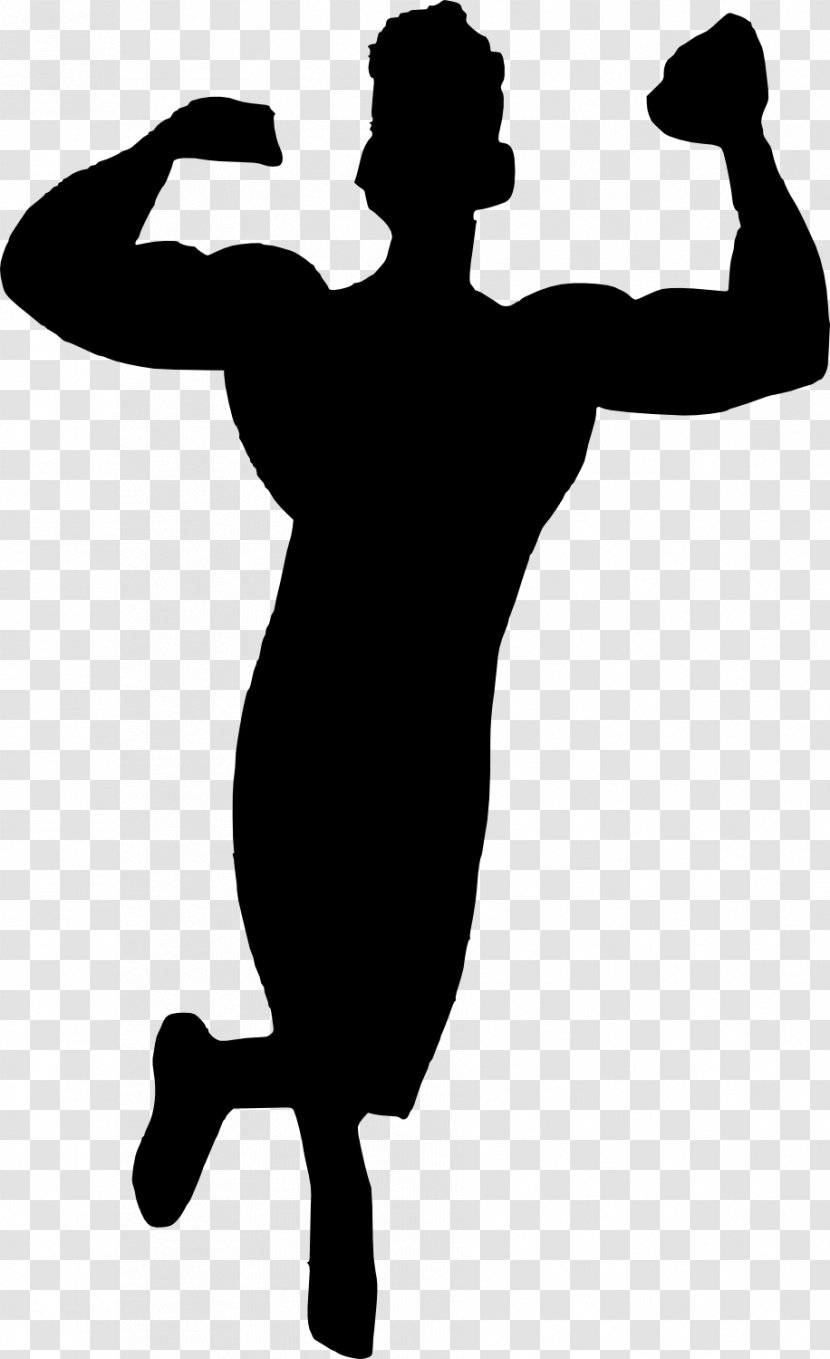 Silhouette Bodybuilding Muscle - Standing Transparent PNG