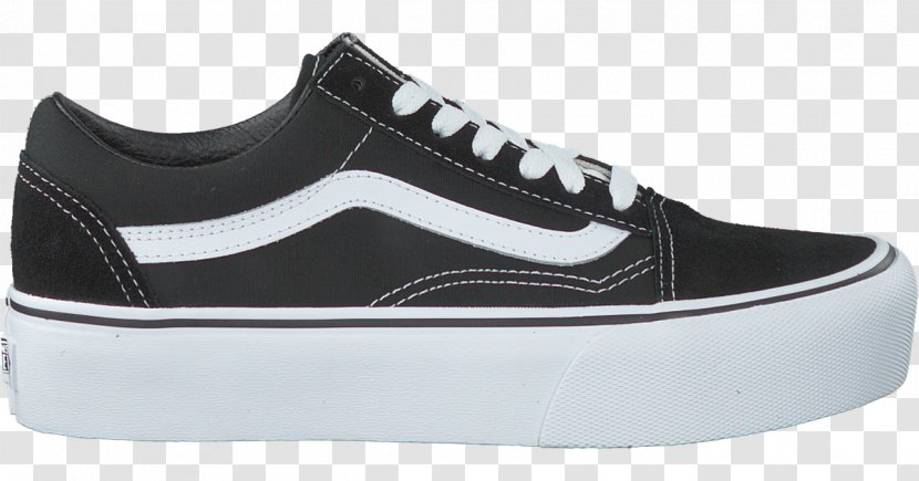 Vans Old Skool Platform Sports Shoes Black & White - Athletic Shoe - Converse Tennis For Women Transparent PNG