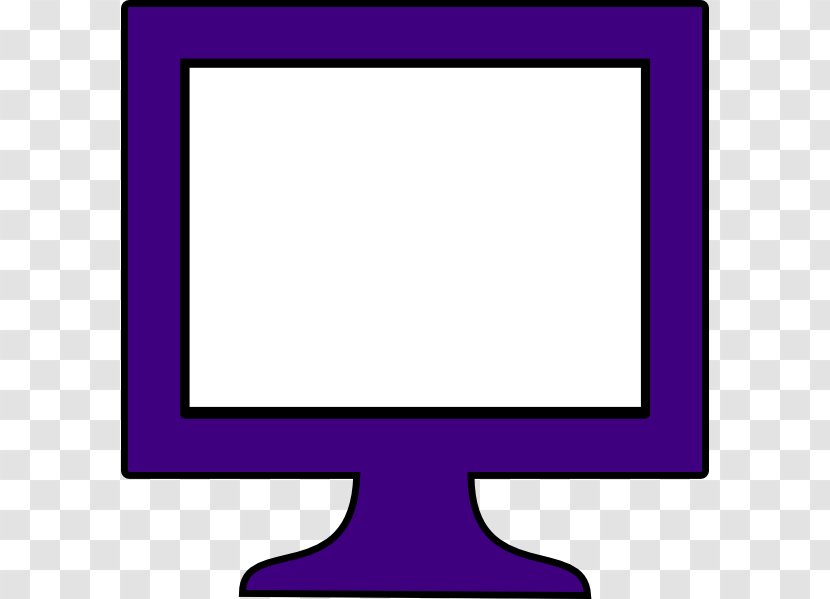 Computer Monitors Symbol Purple Clip Art - Monitor Accessory - Image Transparent PNG