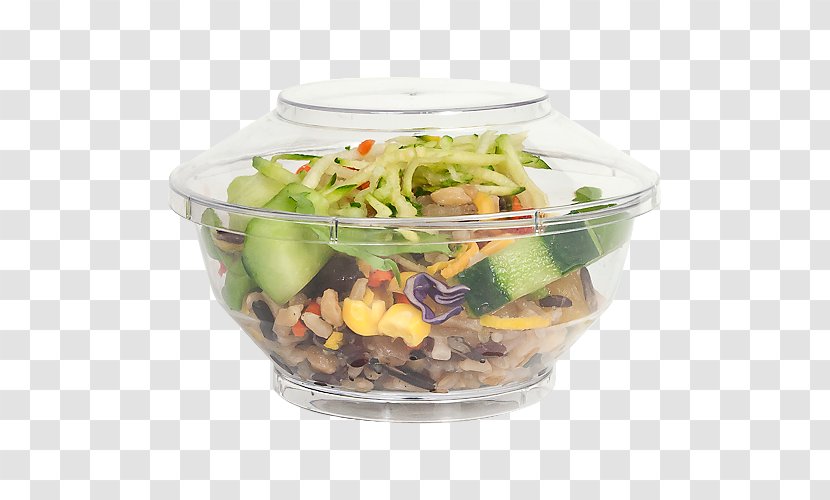 Vegetarian Cuisine Recipe Salad Vegetable Tableware - Plastic Bowl Transparent PNG