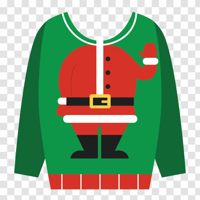 T-shirt Christmas Jumper Day Sweater Santa Claus - Top - Tshirt Transparent PNG